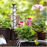 Outdoor Garden Lawn Cast Iron Bird Glass Hyetometer